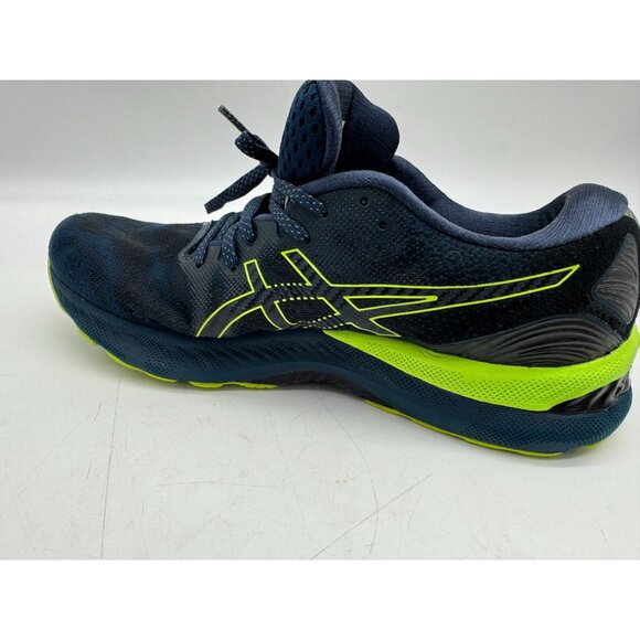 Asics Mens Gel-Nimbus 19 Running Shoes Size 9 Blue Neon Green Activewear Lace Up - Picture 14 of 16